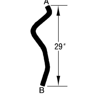 Kühlwasserschlauch Oben - Radiator Hose Upper  Camaro 70-79 Oben